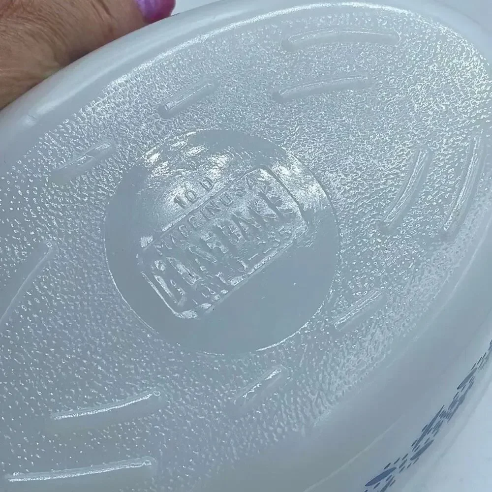 Vintage Glasbake “Blue Daisy” or “Star Daisy “ 1quart casserole dish.